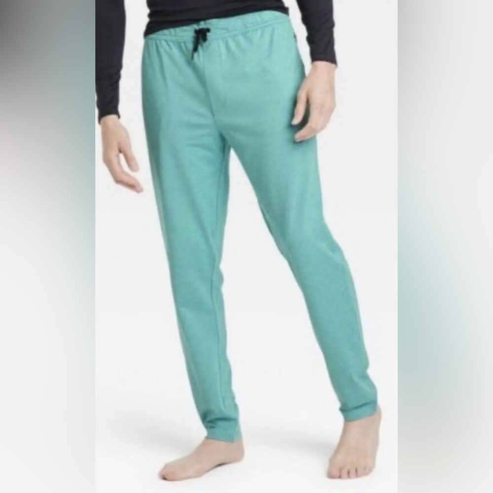 Men’s Fine Line Jogger Pants All in Motion Teal Quick Dry